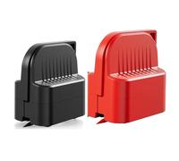 Booso 2 Cortadores de Papel de Regalo, Cortador de Papel de Regalo, 4 Ruedas, Herramienta Compacta para Cortar Rollos de Papel, Color Negro y Rojo