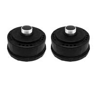 Booso 2 filtros silenciosos reductores de ruido para compresor de aire de 32 mm, filtro silenciador redondo de carcasa de plástico
