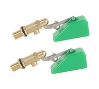 Booso 2 válvulas de 1/2 pulgada con válvula flotante de agua, válvula flotante autollenable para tanque de agua, fuente de agua de ganado