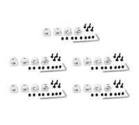 Booso 20 adaptadores hexagonales de cubo de rueda combinador de metal de 5 mm a 12 mm para piezas de actualización de coche RC D12 C14 C24 C34 MN D90 D91 MN99S