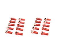 Booso 20 juntas esféricas de metal M2.5 para A959 12428 144001 C24 MN D90 MN99S RC piezas de coche, color rojo