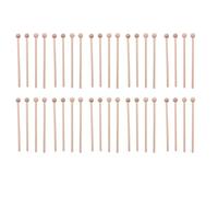 Booso 20 Pares Mazos de Madera Palos de Percusión para Carillón de Energía, Xilófono, Bloque de Madera, Glockenspiel y Campanas