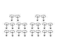 Booso 20 ranuras para llave para perno de panel metálico triangular de triple esquina de 8 mm