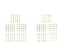 Booso 200 piezas de 51 mm de esquina plana derecha 90º soporte de fijación de placa de reparación