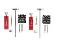 Booso 22 Piezas Reparación de Relojes Herramienta Martillo Soporte de Correa Pulsera Ajustador de Cadena Kit de Herramientas de Reparación para Hombres/Mujeres Reloj