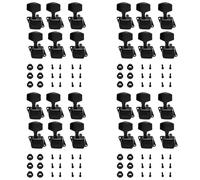 Booso 24 clavijas de afinación de cuerdas, cabezales de máquina, afinadores de mano derecha, piezas de repuesto para guitarra acústica eléctrica