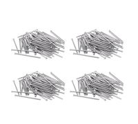 Booso 240 tornillos de cabeza redonda de acero inoxidable 304 M2 x 40 mm, tono plateado