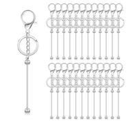 Booso 25 Barras de con Cuentas una Granel para Cuentas, en para Bricolaje, con Cuentas de Metal para Manualidades con de Cuentas