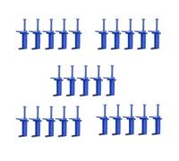 Booso 25 piezas de revestimiento de pared constructor de alambre para construcción de ladrillos, corredor, cajón de alambre, herramienta de albañilería, fijador azul