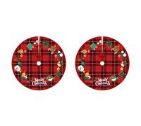 Booso 2X ÁRbol de Navidad Falda Alfombra Alfombra Alfombra Manta Al Aire Libre Alfombrilla de Navidad Cubierta Fiesta en Casa Decoración de AñO, H