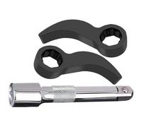 Booso 3 adaptadores de palanca, herramienta, adaptador de llave de palanca, se adapta a trinquetes de 1/2 pulgada, herramienta de extracción de medio eje C