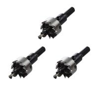 Booso 3 dientes de sierra perforadora de acero HSS para metal, madera, aleación, 22 mm