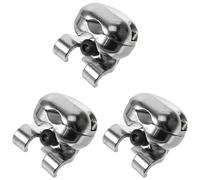 Booso 3 soportes para tambor con brazo para platillos de metal, soporte de tubo, accesorio para barra de instrumentos