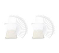 Booso 30 Piezas Bolsas de Filtro de Medios de para Acuario, Bolsas de de Filtro de Medios de Nailon con Cremallera (para PartíCulas de Carbono), Bolas BiolóGicas