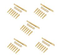 Booso 30pzs Nuez Sillin Perno de Puente de Guitarra de Laton Piezas de Repuesto para Guitarra Acustica