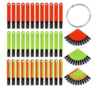 Booso 36 marcadores reflectantes para senderos, marcadores de sendero de alta visibilidad con hebilla abierta, marcador reflectante