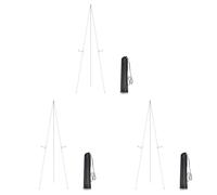 Booso 3X Caballete para ExhibicióN de Carteles y Carteles de Boda, Caballetes de 63 Pulgadas de Alto para Soporte de ExhibicióN, Caballete PortáTil Plegable para Carteles