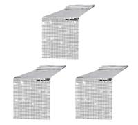 Booso 3X Camino de Mesa para Fiesta Disco, Camino de Mesa de Aluminio Plateado con Espejo, Cubierta de Mesa MetáLica Brillante para Fiesta de Baile Disco, Boda