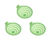 Booso 3X de PáJaro Jaula Colgante Hueca de PláStico Herramienta para Incubar Huevos Pan Pinzón Loro Canario