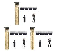 Booso 3X Maquinilla de Afeitar para Corte de Pelo para Hombres, Afeitadora Recargable, Afeitadora EléCtrica Vintage para Adultos, Afeitadora con Carga USB para el Hogar, BarberíA B