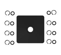 Booso (4+4 juegos) Anillo de fricción con anillo de retención de impacto de 1/2 y 3/8 pulgadas con junta tórica para llave de impacto eléctrica/neumática