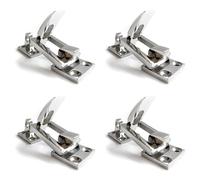 Booso 4 accesorios de abrazadera de acero inoxidable 316 de grado marino para cubierta de barco, antisonajero