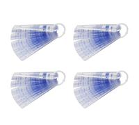 Booso 4 calibradores de plástico de 0,05 mm a 3 mm métricos, herramienta de medición de 21 hojas
