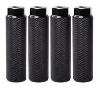 Booso 4 clavijas para bicicleta, pedales antideslizantes de aleación de aluminio, clavijas BMX para bicicleta de 3/8 pulgadas