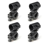 Booso 4 soportes de montaje para accesorios deportivos, luces de bicicleta, rotación de 360 grados, linterna de bicicleta