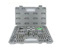 Booso 40 en 1 Juego de machos y troqueles M3- Kit de herramientas de rosca macho de aleación de acero hembra mecánicas profesionales