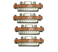 Booso 4X Db9 Hembra A Db25 Macho Mini Adaptador de Cable de Puerto Serie Cambiador de Género