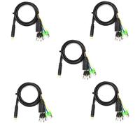 Booso 5 cables de extensión de 60 cm para bicicleta eléctrica de 9 pines, impermeables, para motores de buje de rueda delantera y trasera