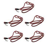Booso 5 correas trenzadas de cuero artificial para perro, talla S
