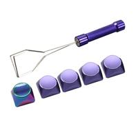 Booso 5 tapas de teclado de metal de aleación de aluminio, teclado mecánico universal ESC con personalidad para teclado mecánico de juegos