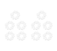 Booso 50 piezas de 20 mm de diámetro 90 grados codo de PVC adaptador de accesorios de tubería conector blanco