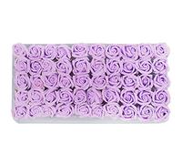 Booso 50Pcs Floral Perfumado Baño Pétalos de Flores Planta Conjunto de Baño Regalos De Fiesta Mariag Regalos Púrpura