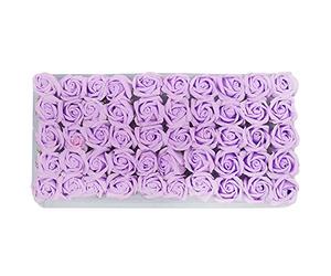 Booso 50Pcs Floral Perfumado Baño Pétalos de Flores Planta Conjunto de Baño Regalos De Fiesta Mariag Regalos Púrpura