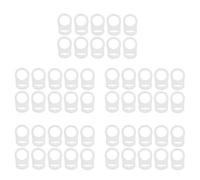 Booso 50Pzs Sostenedor de Chupete de Mama Anillo de Boton de Silicona Adaptador Abrazadera de Maniqui