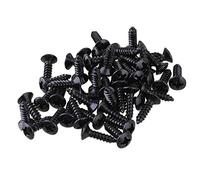 Booso 50X Guitarra Bajo Tornillos Piezas Para Scratchplates Pickguard, Negro
