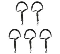 Booso 5X Correa de Saxofón Acolchada Ajustable para el Cuello de Saxofón con Gancho de Seguridad Piezas y Accesorios de Saxofón Negro y Café