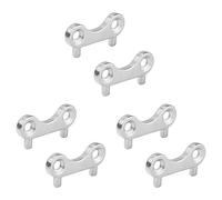 Booso 6 llaves de tapa de gas de acero inoxidable para botes marinos, herramientas de llenado de tanque de combustible, accesorios de barco de yate marino