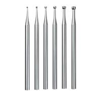 Booso 6 Piezas de Fresas de Copa de Boca Abierta, Fresas de Copa para Engarce de Joyas con Vástago de 3/32 Pulgadas, Brocas para Redondear Alambre, Brocas para Lapidario (008-023)