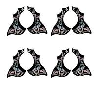 Booso 8 Piezas de Golpeador de Guitarra Placa de ProteccióN AntiarañAzos Autoadhesivo Protector de PúA Pegatina Piezas de Guitarra AcúStica