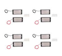 Booso 8X Pastillas de Doble Bobina Humbucker MáStil y Puente Compatible con Guitarra EléCtrica de Estilo LP para Piezas de Guitarra Juego de Repuesto