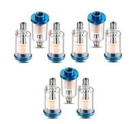 Booso 9 filtros separadores de agua y aceite, filtro de aerógrafo, separador de humedad para compresor de línea de aire