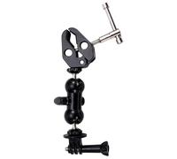 Booso Abrazadera de montaje universal para motocicleta y bicicleta, brazo mágico para cámaras de acción