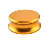 Booso Abrazadera equilibrada de disco estabilizador de peso de disco de vinilo de aluminio para tocadiscos LP accesorios dorado