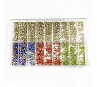 Booso Accesorios para Relojes, Piezas para Relojes con Diamantes de Imitación,4 Colores, Tornillos para Relojes, Piedras, Diamantes de Imitación, Herramienta de Reparación para Relojeros