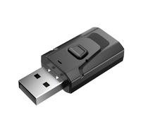 Booso Adaptador de audio 4 en 1 Bluetooth 5.0 USB con receptor Bluetooth para coche