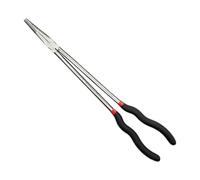 Booso Alicates de punta de aguja de 400 mm más alicates de boca larga para reparación de automóviles de pesca de 45°, abrazadera de mango largo